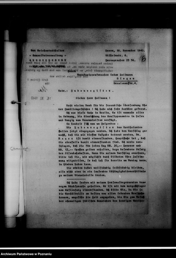 Obraz 9 z jednostki "Register der Juden, Dissidenten und Kirchenbuchduplikate der Amtsgerichte des Warthegaues"