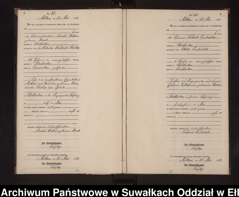 image.from.unit.number "Sterbe-Neben-Register des Preussischen Standes-Amtes Stasswinnen Kreis Lötzen"