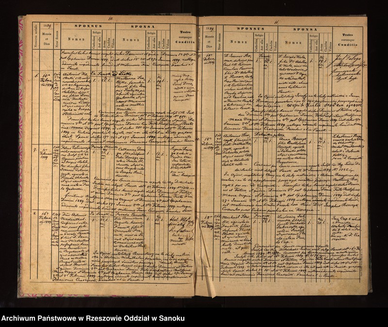 image.from.unit.number "Księga małżeństw dla miejscowości Sanok, Posada Olchowska, Posada Sanocka, Prusiek, Zahutyń, Bykowce, Dabrówka Polska, Dabrówka Ruska, Czerteż, Dolina, Stróże Wielkie, Olchowce"