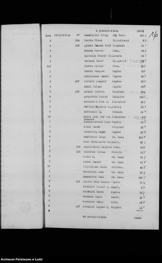 Obraz 20 z jednostki "Rejestr poborczy"