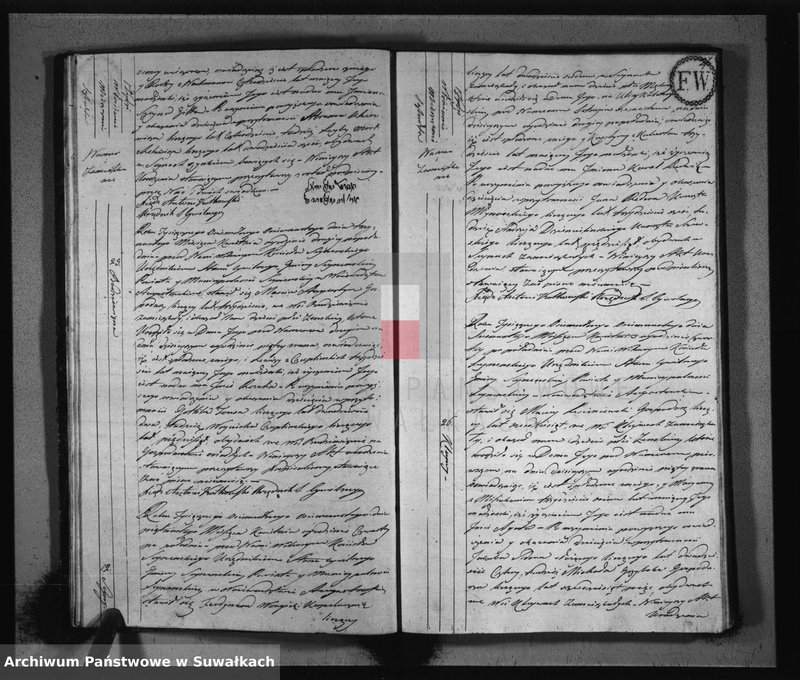 Obraz 16 z jednostki "Akta urodzonych stanu cywilnego gminy seyneńskiey od 1-go stycznia 1818 roku."