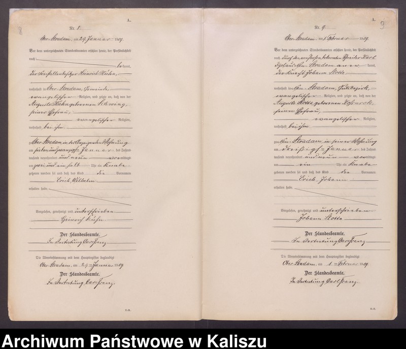 Obraz 8 z jednostki "[Księga urodzeń]"