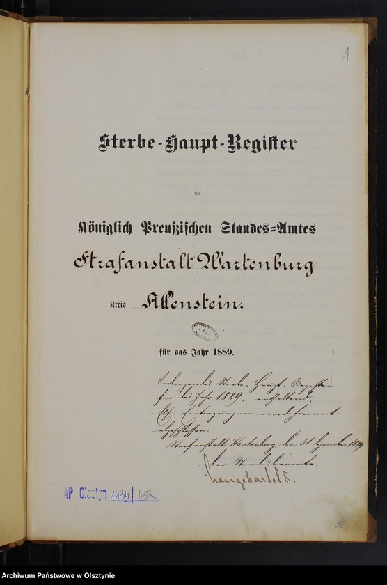 image.from.unit.number "Sterbe-Haupt-Register Nr 1 - 11"