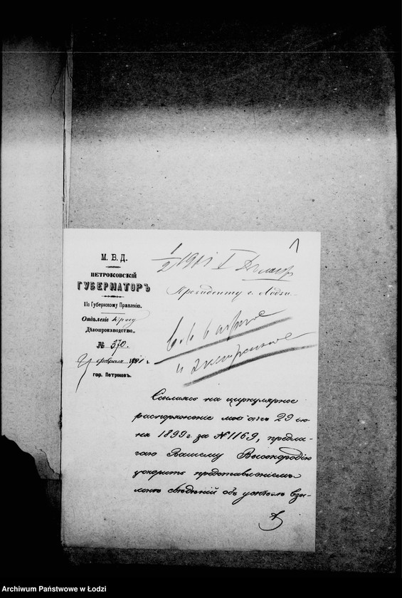 Obraz 6 z jednostki "O nedoimkach po knigam Lodzinskago Uezdnago Kaznačejstva za I polovinu 1901 goda"