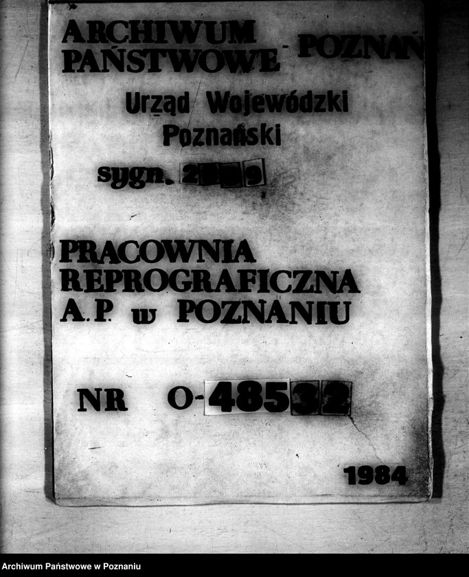 Obraz 1 z jednostki "Rejestr spraw obrotu i obciążeń osad i działek utworzonych przy parcelacji obciążonych należności ziemi skarbu państwa"