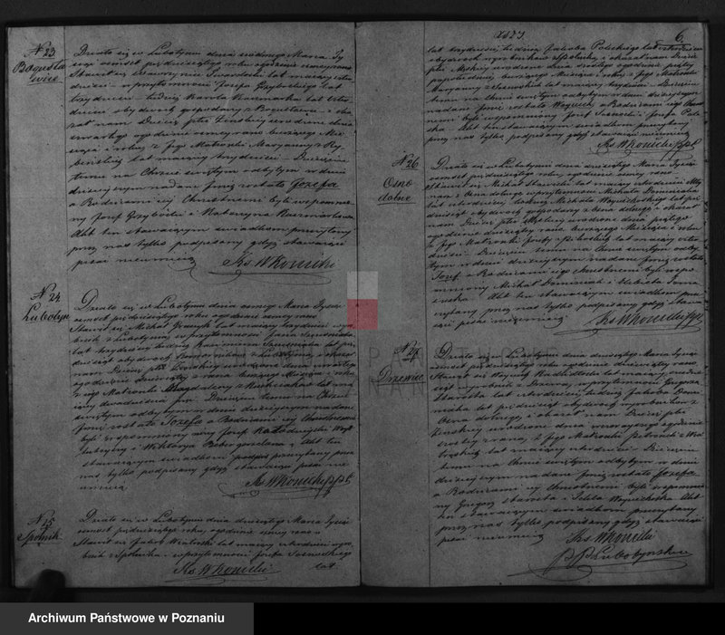 Obraz 8 z jednostki "Dowody urodzonych, zaślubionych i zmarłych"