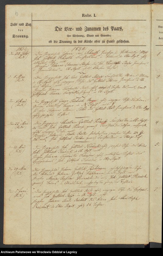 image.from.unit.number "Trauungsbuch der Kirche zu Baumgarten"