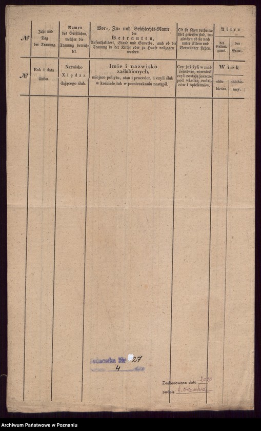 Obraz 5 z jednostki "Duplikat des Trauregisters"