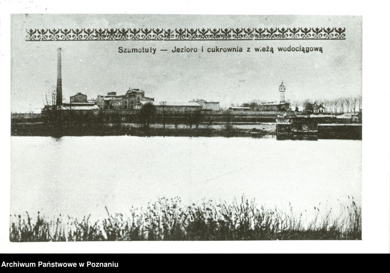 Obraz 1 z jednostki "Szamotuły - jezioro i cukrownia z wieżą wodociągową"