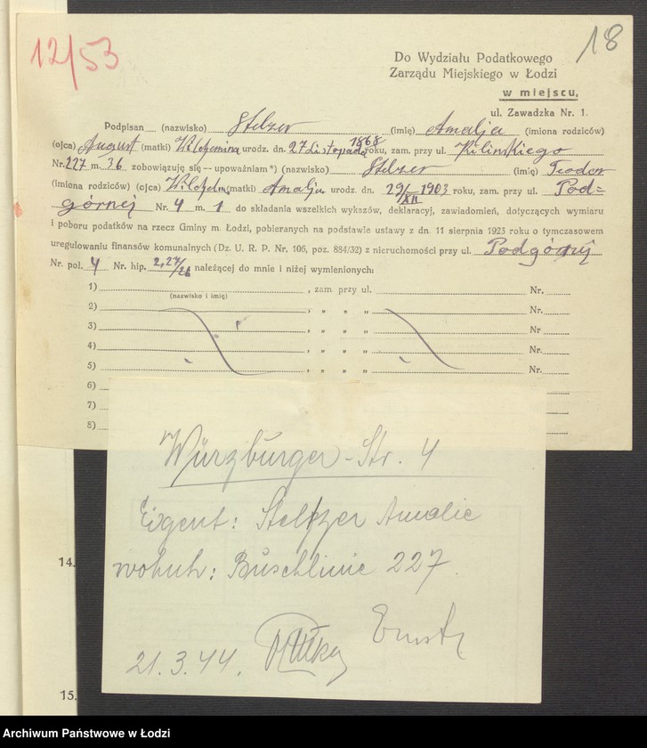 image.from.unit.number "Księga inwentarzowa nieruchomości m. Łodzi ul. Podgórna"