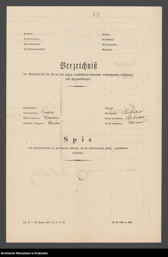 image.from.unit.number "Dominium Zręcin (generalia, Bóbrka, Machnówka, Niżna Łonka (Łąka), Zręcin) - Klobassa Karol"