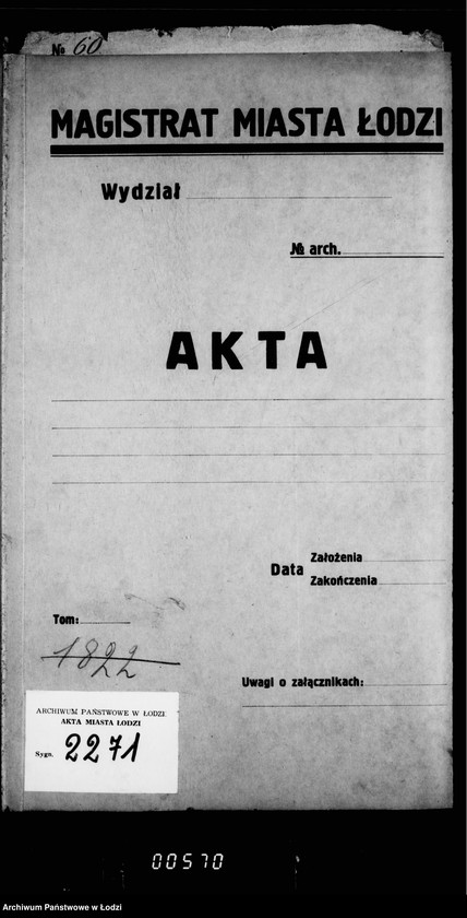 Obraz 4 z jednostki "Ob uveličenji štata Lodzinskago Gorodovago Magistrata"