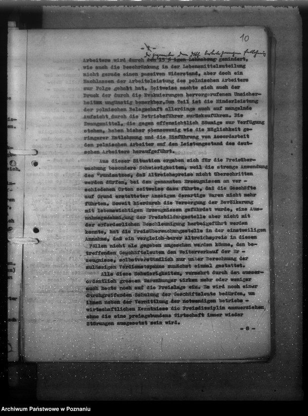 Obraz 14 z jednostki "Preisbildung und Preisüberwachung - [Preispolitische Lageberichte]"