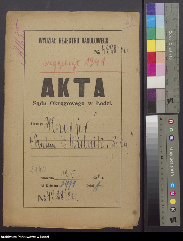 Obraz 2 z jednostki "Sulim Mielnik, Salomon Rosenberg- Kurier-Sulim Mielnik i S-ka- przedsiębiorstwo pocztowej ekspedycji i przesyłek"