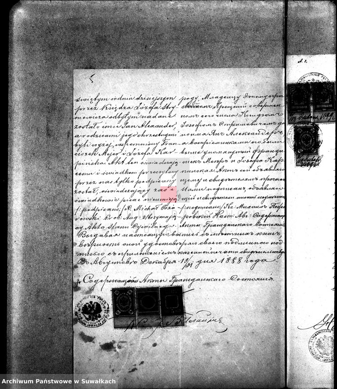 image.from.unit.number "Dokumenty brakosočetavšichsja Sejneskago Rimsko-Katoličeskago Prichoda za 1889 g."