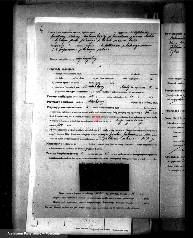 Obraz 10 z jednostki "Fabryka konserw i marmelad, własność St. Radomski w Pleszewie pow. jarociński nr fabr kotła 422, nr woj. kotła 95"