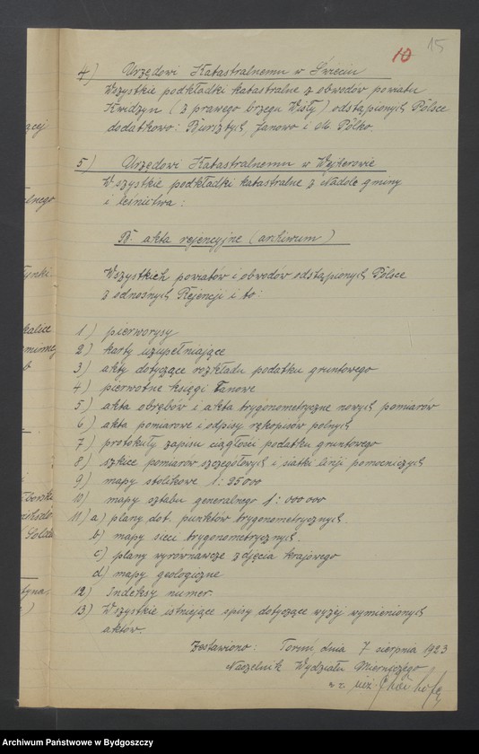 image.from.unit.number "Akra szczegółowe w sprawie zwrotu akt z Niemiec"