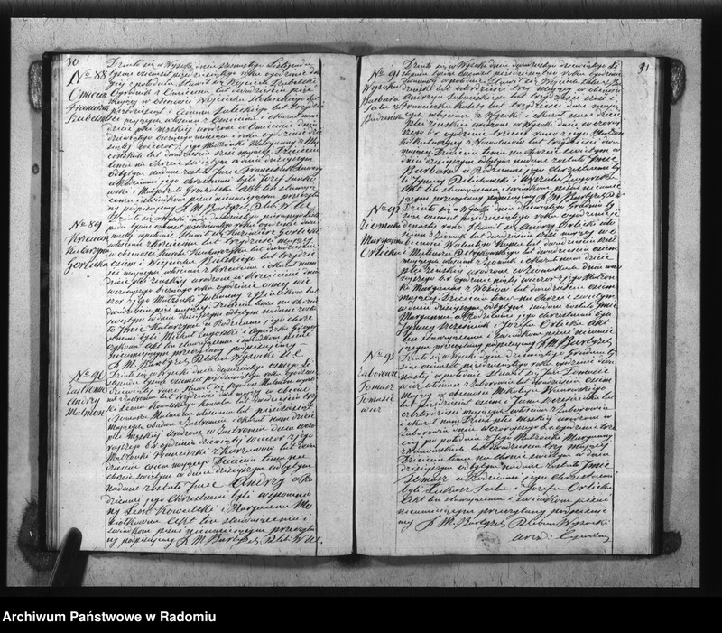 image.from.unit.number "Duplikat akt Religijno - Cywilnych Urodzonych, Zaszlubionych i Zmarłych Parafii Wysoka spisanych za rok 1850"