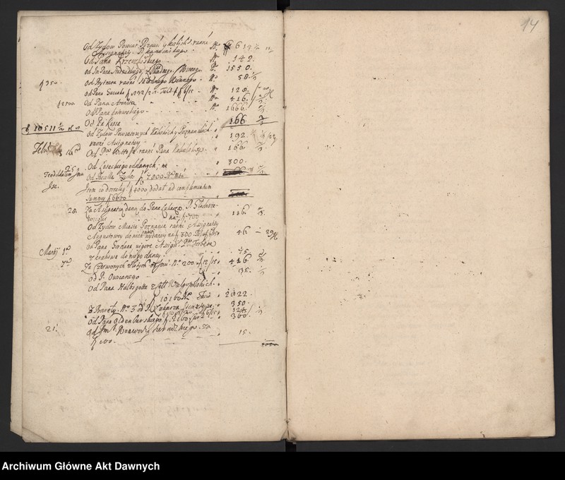 image.from.unit.number "Rozliczenie różnych wydatków z mennicy i wypłat na wojsko."