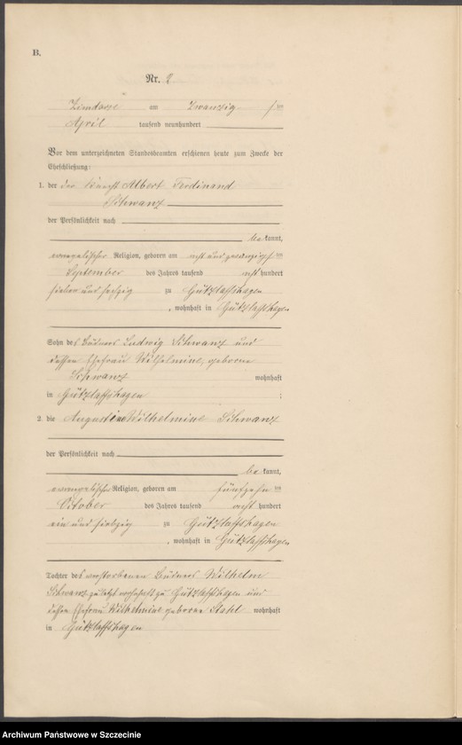 Obraz 6 z jednostki "Heiraths-Register (Neben-Register)"