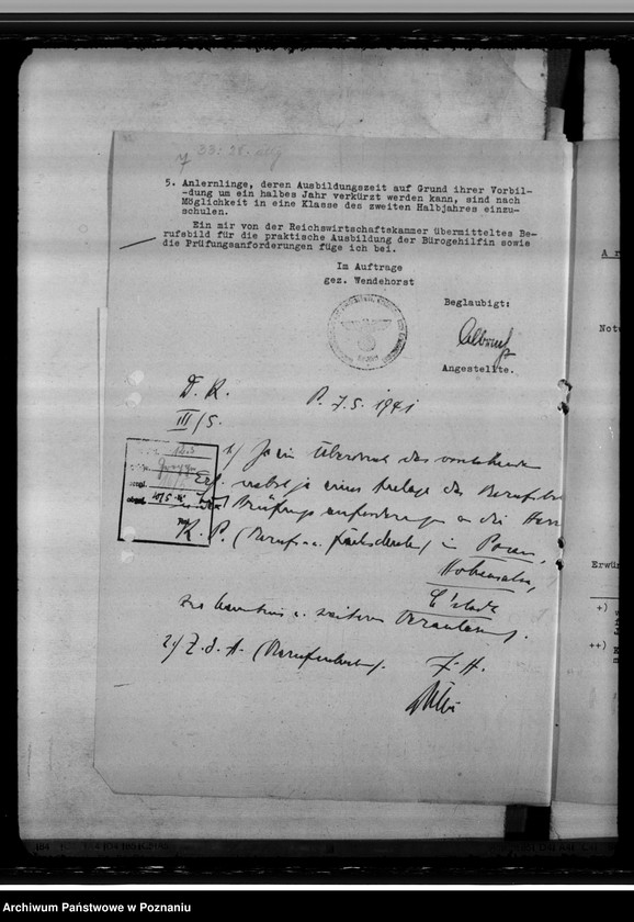 Obraz 11 z jednostki "Bürogehilfinnen. Kaufmännische Berufsschulen"