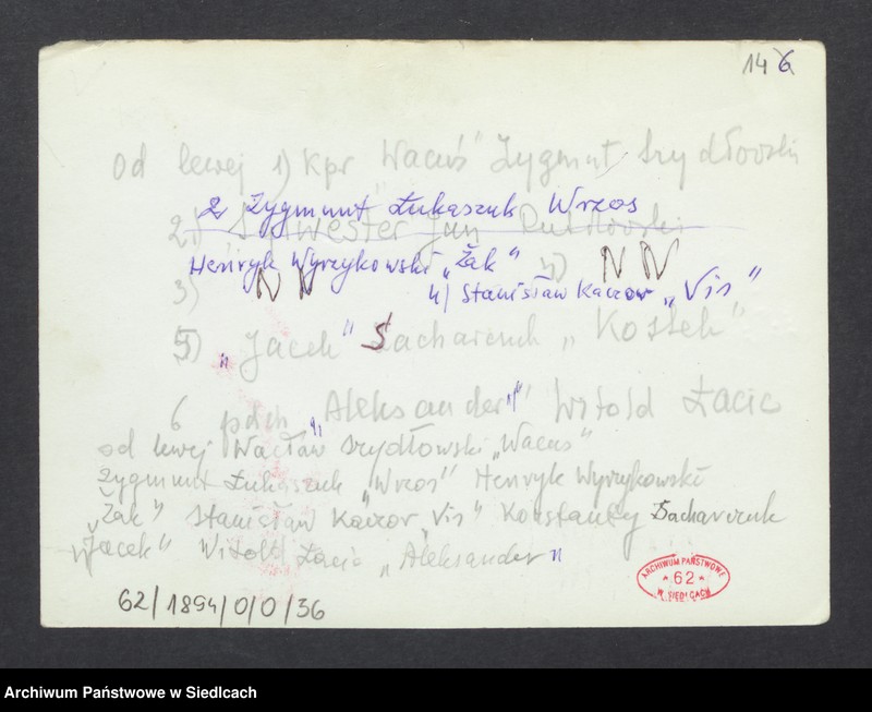 Obraz 14 z jednostki "Album. Zdjęcia żołnierzy z Oddziału Partyzanckiego „Zenona” 9 Podlaskiej Dywizji Armii Krajowej opracowane ze zbioru Środowiska Żołnierzy O/P „Zenona” 34 pp i zbioru p. Barbary Wyczółkowskiej - Łotockiej"