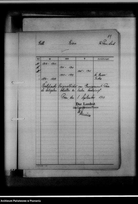 Obraz 15 z jednostki "Bücherverzeichnis, Kreissippenamt Posen-Land [powiat Poznań-wieś]"