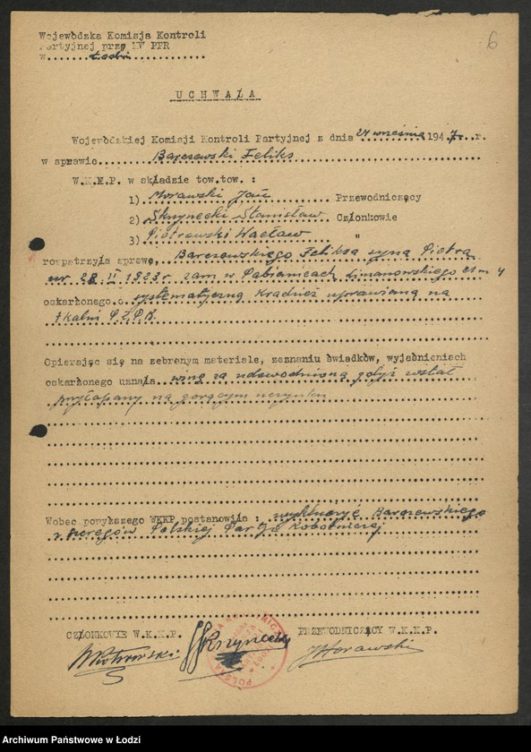 Obraz 7 z jednostki "[Uchwały WKKP A-O]"