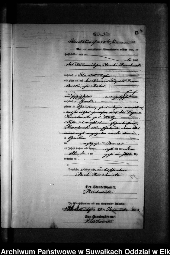 image.from.unit.number "Sterbe-Neben-Register des Preussischen Standes-Amtes Gr. Strengeln Kreis Angerburg"