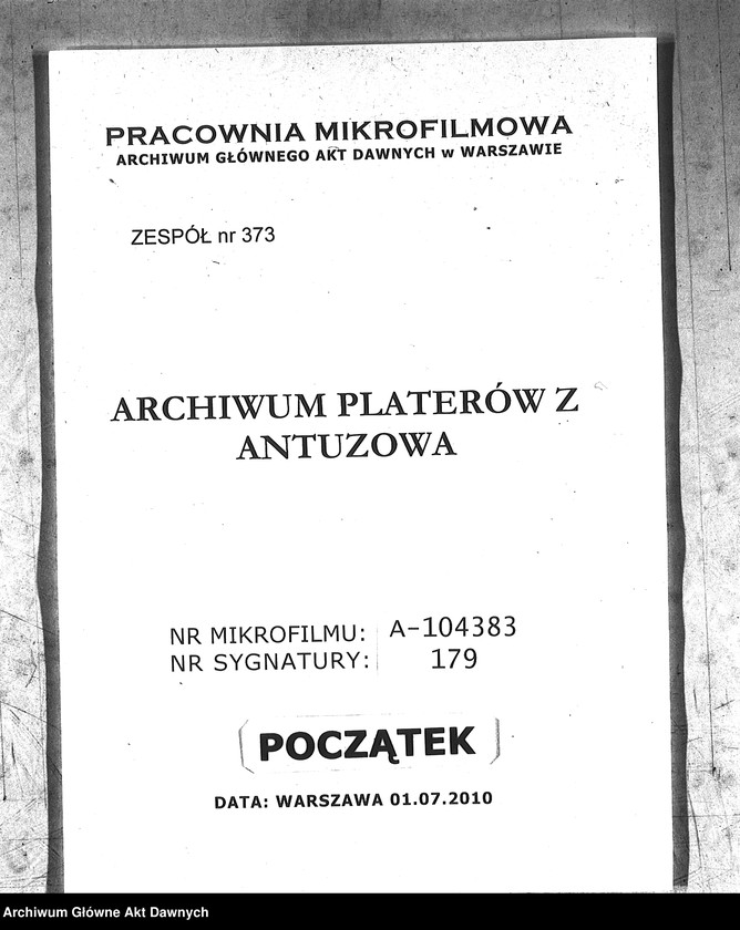 Obraz z jednostki "Akta administracyjno - gospodarcze Platerów i Ledóchowskich. Akta gospodarcze dotyczące dóbr Pompiany."
