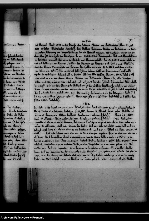 Obraz 15 z jednostki "Geschichtsblätter der Familie Knab, numery: 14 z 1926 roku, 19 i 20 z 1931 roku, 23 z 1934 roku i 26 z 1937 roku"