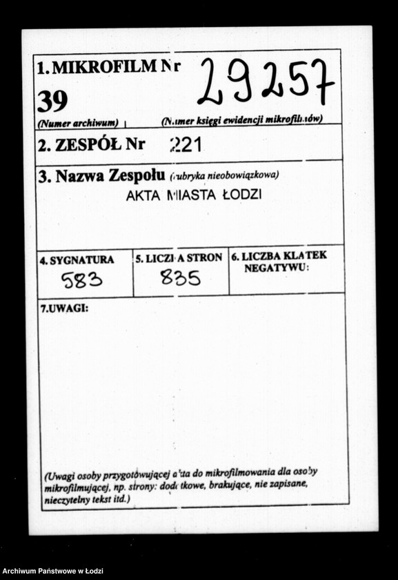 Obraz 2 z jednostki "Akta w przedmiocie cen targowych"