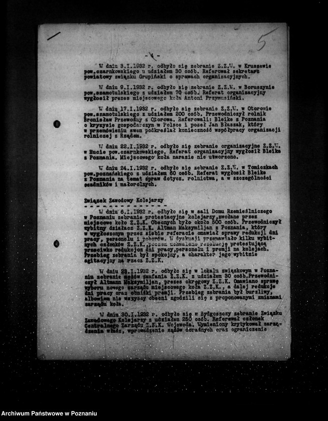 Obraz 9 z jednostki "Sprawozdania okresowe ze stanu bezpieczeństwa za miesiące styczeń-czerwiec 1932 r. /nr 1-6/"