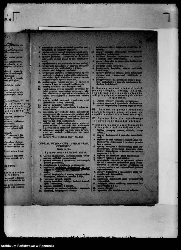 Obraz 18 z jednostki "/Zarządzenia wewnętrzne wojewody w sprawie podziału czynności w Urzędzie Wojewódzkim, statut organizacyjny itp./"