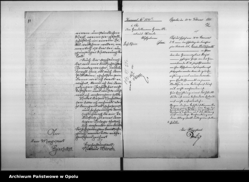 Obraz 13 z jednostki "Acta des Magistrats zu Oppeln betreffend Anträge auf Errichtung neuer Schankanlagen"