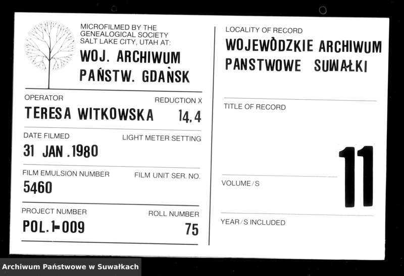 image.from.unit.number "Godovaja Kniga ili Duplikat dla zapisyvanija aktov Činovnika Graždanskogo sostojanija Staroobradčeskogo Vigierskogo Okruga uroždennych, umeršich i brakosočetavšich za 1870 god Roczna księga, duplikat do zapisywania akt urodzonych, umarłych, zaślubionych"