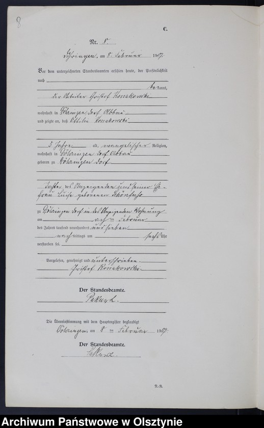 image.from.unit.number "Sterbe-Neben-Register Nr 1 - 26"