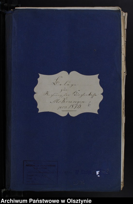 image.from.unit.number "Beläge zur Rechnung der Kirchen-Kasse zu Mohrungen"