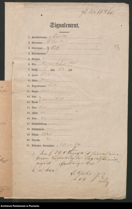 Obraz 17 z jednostki "A. betr. die Familie von Zagrodzki"