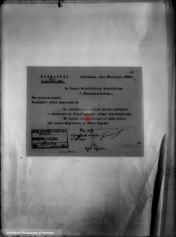 Obraz 7 z jednostki "Miasto Łobżenica /powiat wyrzyski/ członkowie magistratu"