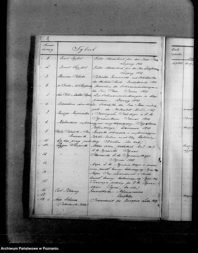 image.from.unit.number "Spis [wykaz] książek w bibliotece Rady Narodowej w Poznaniu."