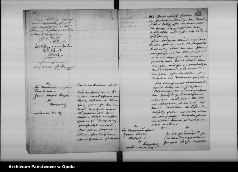 Obraz 18 z jednostki "Acta der Königl[ichen] Bauhandwerker Prüfungs-Kommission betreffend die Prüfung des Maurerpolier Joseph Buja aus Krappitz [Krapkowice]1867"