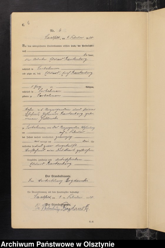 image.from.unit.number "Sterbe-Neben-Register Nr 1 - 29"