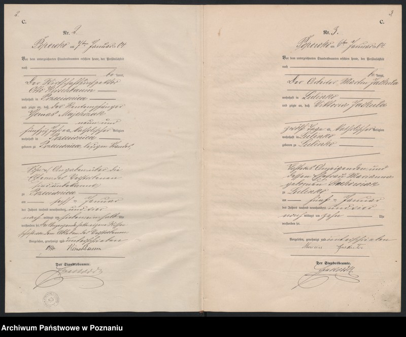 Obraz z jednostki "Sterbe-Haupt-Register"