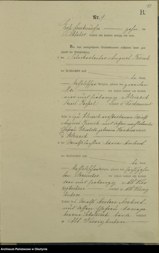 image.from.unit.number "Heiraths-Haupt-Register Nr 1 - 21"