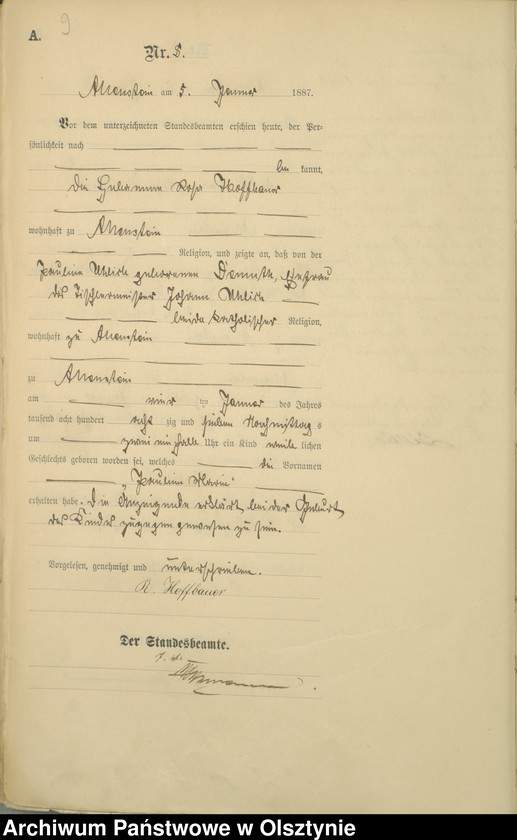 image.from.unit.number "Geburts-Haupt-Register TomI,Nr 1 - 393"