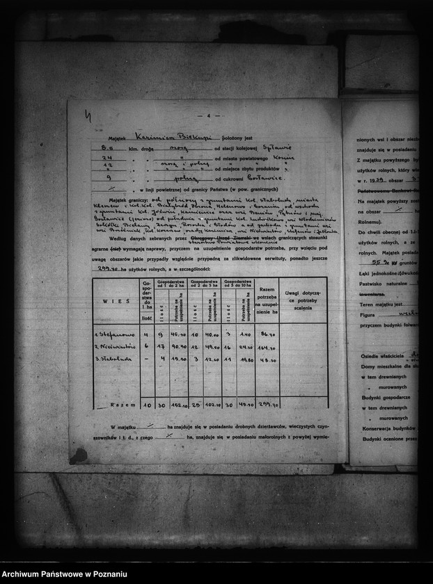 Obraz 8 z jednostki "wyłączenie z art. 5 ustawy o wykonaniu reformy rolnej we wsi Kazimierz Biskupi Białybród powiatu konińskiego"
