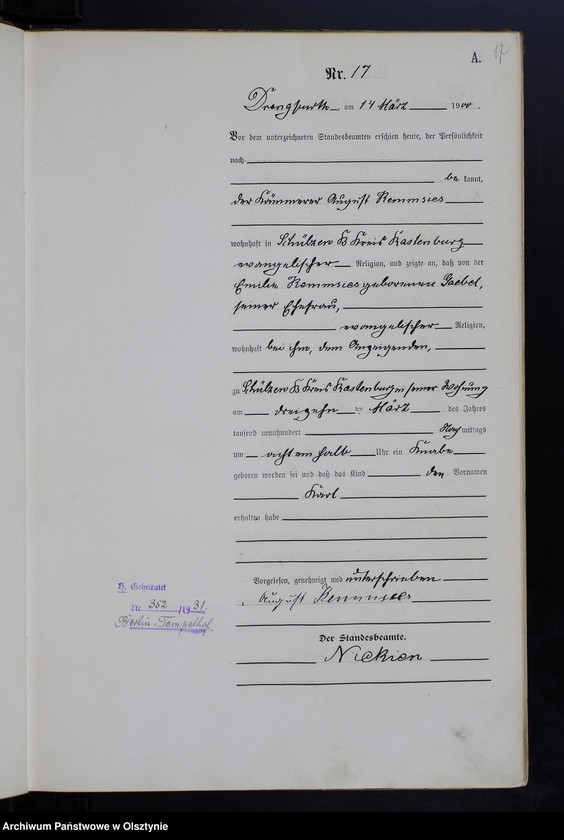 image.from.unit.number "Geburts-Haupt-Register Nr 1 - 115"