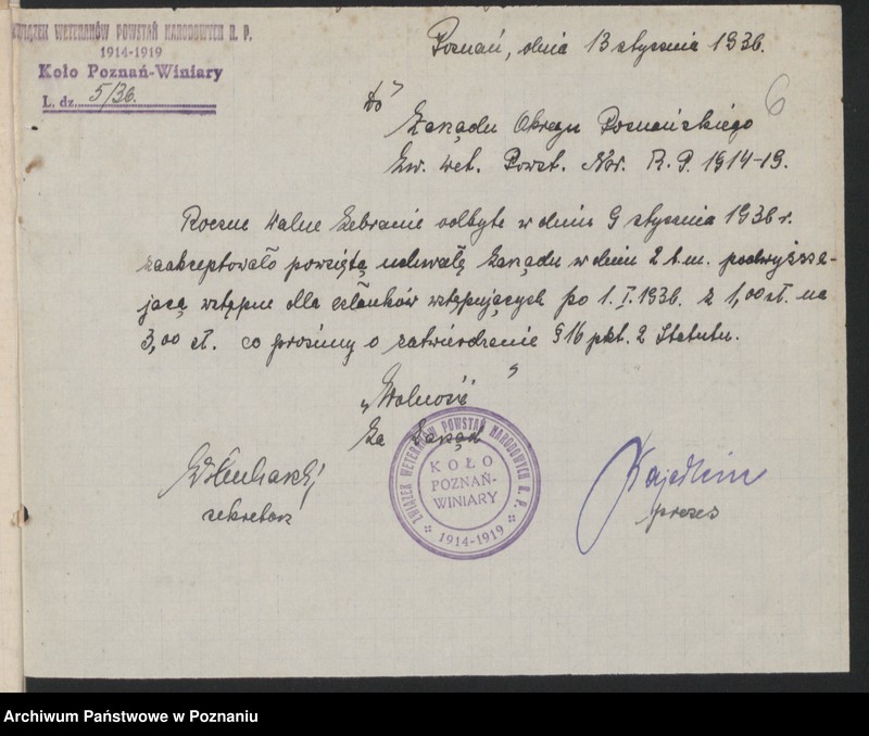 Obraz 10 z jednostki "Poznań - Winiary akta koła."