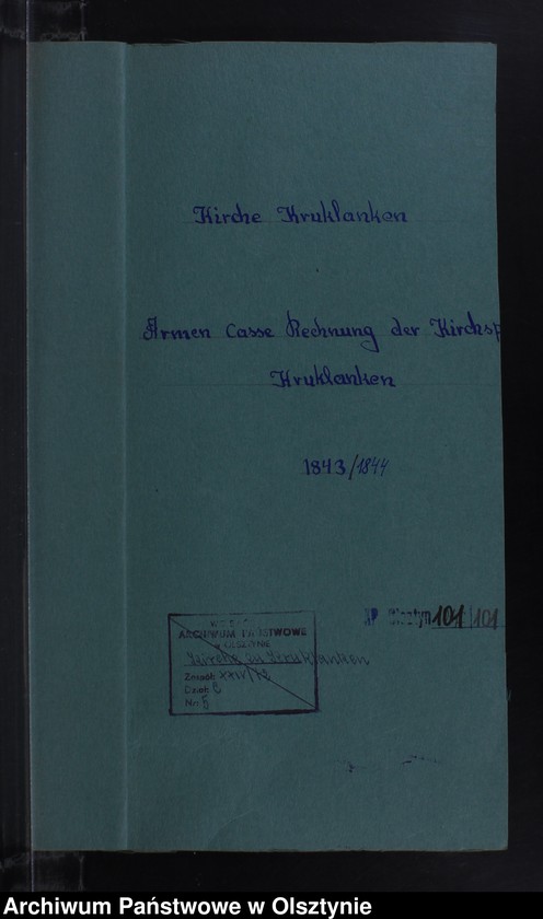 image.from.unit.number "Armen Kassen Rechnung des Kirchspiels Kruklanken"